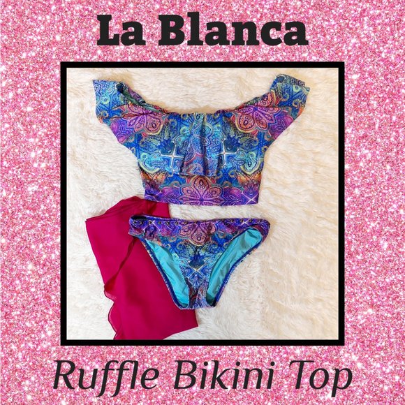 La Blanca Bikini Crop Top - Picture 1 of 9